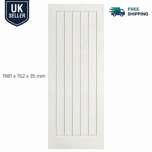 Internal door white grained - white,