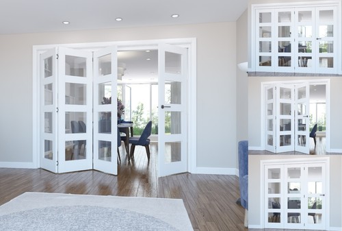 Internal bifold doors white - internal,