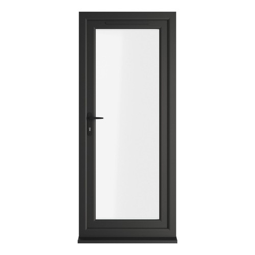 Upvc single door bespoke clear - upvc,
