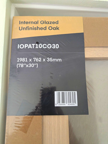 Unfinished oak clear glazed - oak,