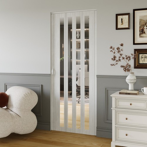 Folding door white - folding, grain