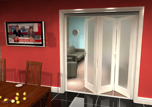 Internal bifold doors - bifold, white