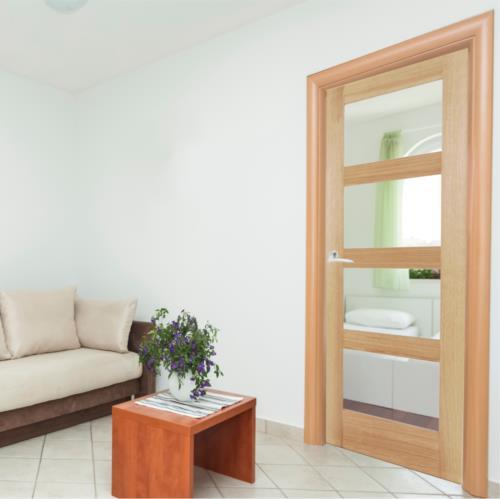 Internal oak door shaker - oak,