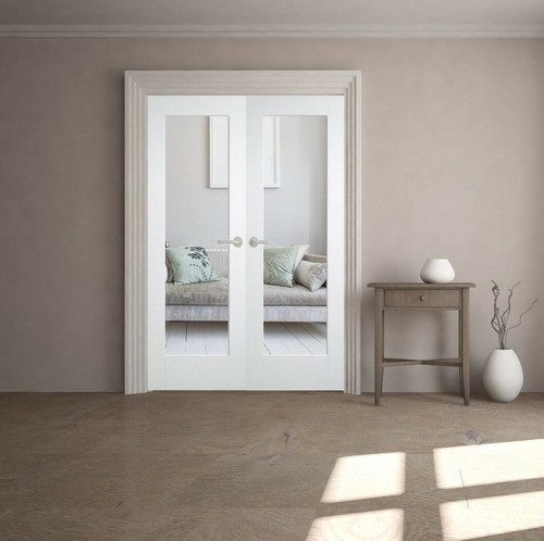Internal french doors white - internal,