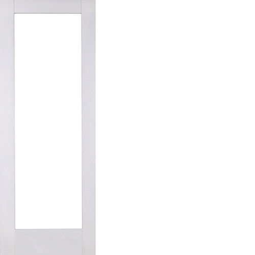 White shaker glazed - white, door
